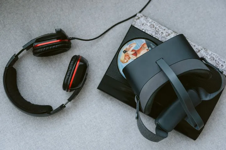 VR Headset on table